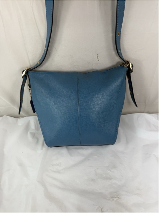 Coach Handbags - COACH 21377 DUFFLETTE blue MULTI LEATHER CROSSBODY BAG